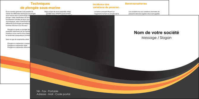creation graphique en ligne depliant 2 volets  4 pages  standard texture contexture MFLUOO46986