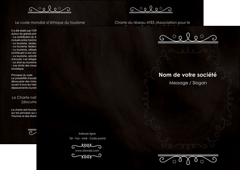 creer modele en ligne depliant 2 volets  4 pages  texture contexture structure MFLUOO47070