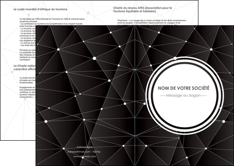 exemple depliant 2 volets  4 pages  standard texture contexture MID47134