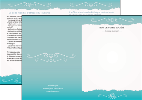 creer modele en ligne depliant 2 volets  4 pages  texture contexture structure MFLUOO47566