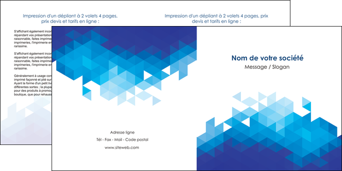 faire modele a imprimer depliant 2 volets  4 pages  texture contexture structure MFLUOO48202