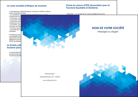 exemple depliant 2 volets  4 pages  texture contexture structure MFLUOO48226