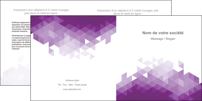 imprimerie depliant 2 volets  4 pages  texture contexture structure MFLUOO48384
