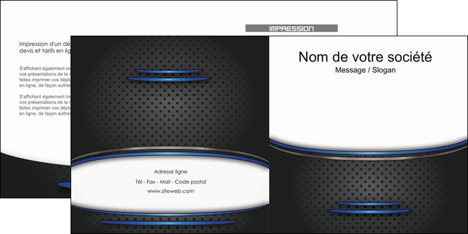 modele en ligne depliant 2 volets  4 pages  texture contexture structure MIDBE49090