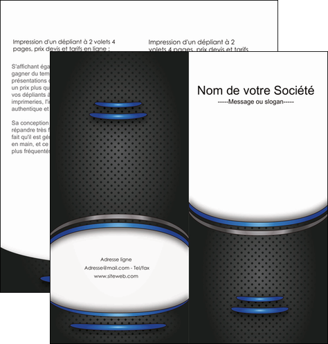 faire modele a imprimer depliant 2 volets  4 pages  texture contexture structure MIDBE49092