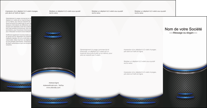 creer modele en ligne depliant 4 volets  8 pages  texture contexture structure MIDBE49118