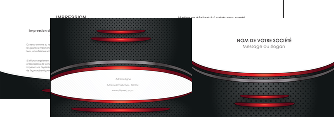 cree depliant 2 volets  4 pages  texture contexture structure MLIP49420