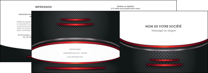 modele depliant 2 volets  4 pages  texture contexture structure MLIP49422