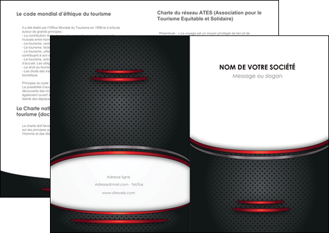 faire depliant 2 volets  4 pages  texture contexture structure MLIP49432