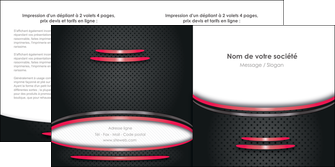 modele depliant 2 volets  4 pages  texture contexture structure MLIGCH49512