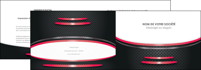 modele en ligne depliant 2 volets  4 pages  texture contexture structure MFLUOO49524