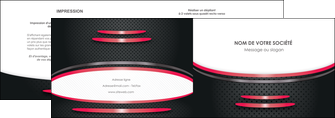 modele depliant 2 volets  4 pages  texture contexture structure MLIGCH49526