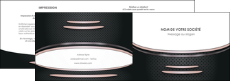 cree depliant 2 volets  4 pages  texture contexture structure MLIGCH49904