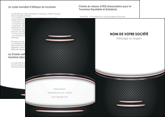 modele depliant 2 volets  4 pages  texture contexture structure MLIGCH49914