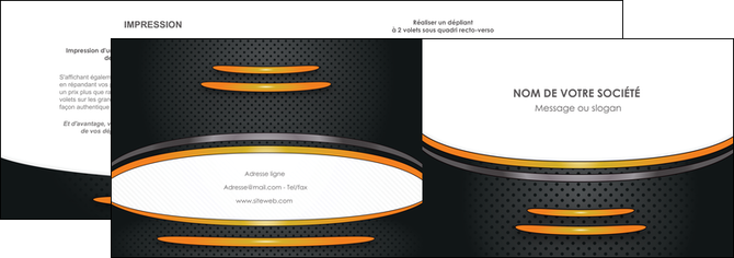 impression depliant 2 volets  4 pages  texture contexture structure MIDBE49956