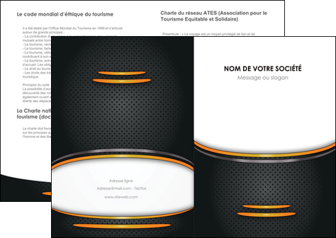 faire modele a imprimer depliant 2 volets  4 pages  texture contexture structure MIDBE49966
