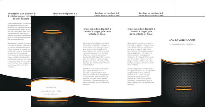 creer modele en ligne depliant 4 volets  8 pages  texture contexture structure MIDBE49974