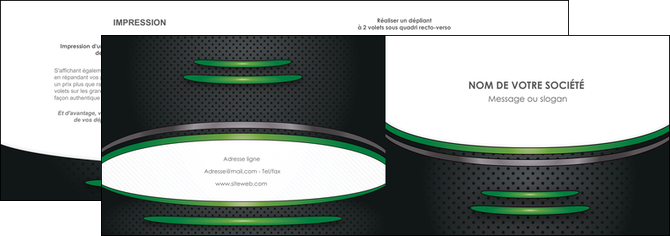 modele depliant 2 volets  4 pages  texture contexture structure MFLUOO50008