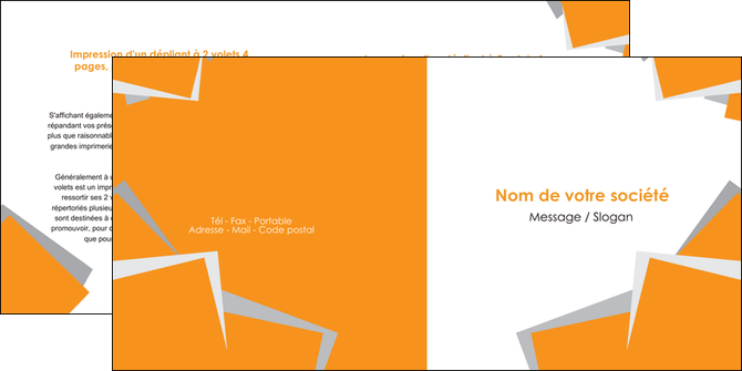 personnaliser modele de depliant 2 volets  4 pages  texture contexture structure MLGI50876