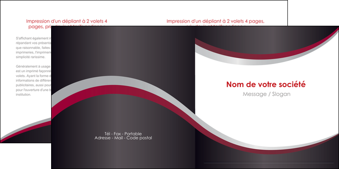maquette en ligne a personnaliser depliant 2 volets  4 pages  texture contexture structure MFLUOO51496