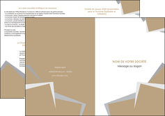 exemple depliant 2 volets  4 pages  texture contexture structure MLIG51540