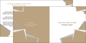 creer modele en ligne depliant 2 volets  4 pages  texture contexture structure MLIG51550