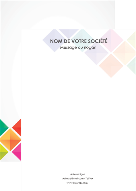 faire flyers arc en ciel cube colore MFLUOO51700