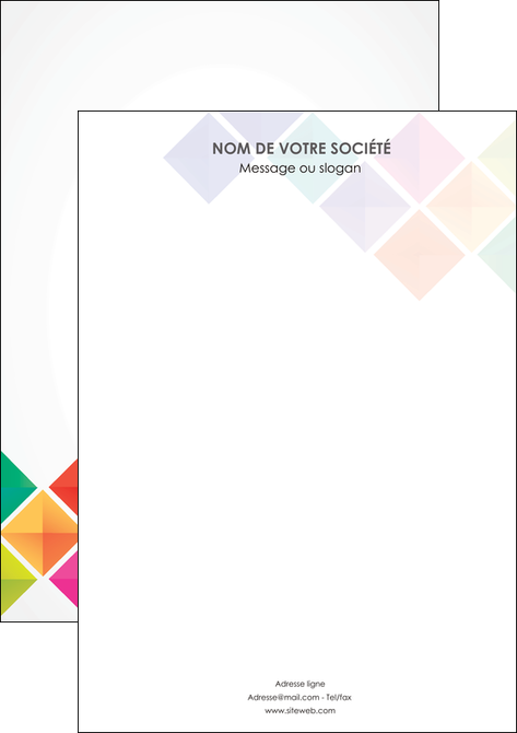 realiser affiche arc en ciel cube colore MFLUOO51704
