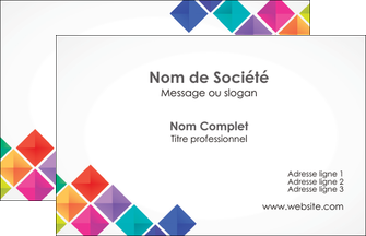 cree carte de visite arc en ciel cube colore MFLUOO51708