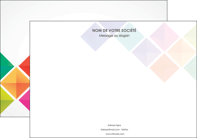 modele en ligne affiche arc en ciel cube colore MFLUOO51720