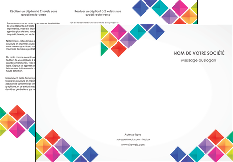 exemple depliant 3 volets  6 pages  arc en ciel cube colore MFLUOO51724