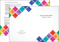 modele depliant 2 volets  4 pages  arc en ciel cube colore MLGI51738