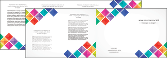 faire depliant 4 volets  8 pages  arc en ciel cube colore MFLUOO51740