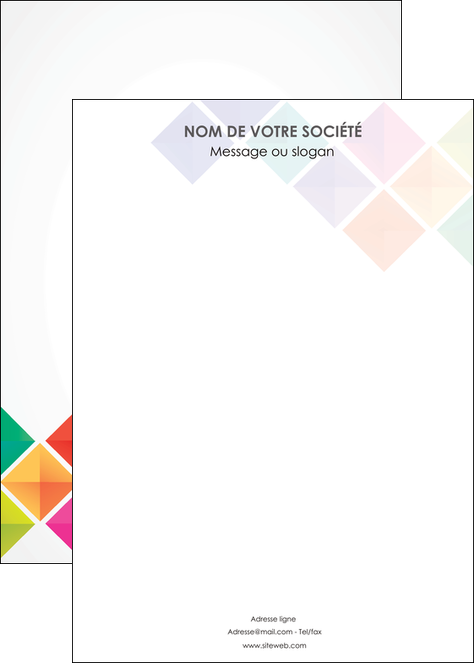 faire affiche arc en ciel cube colore MFLUOO51742