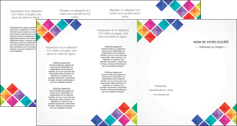 creer modele en ligne depliant 4 volets  8 pages  arc en ciel cube colore MFLUOO51744