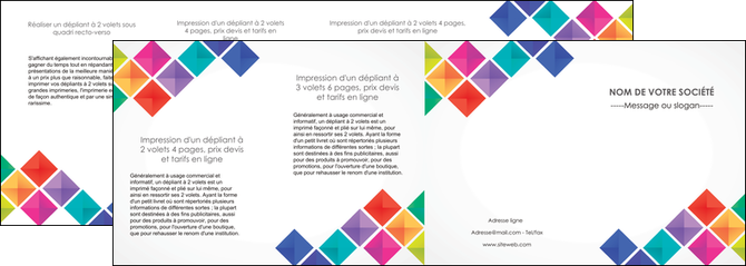 personnaliser modele de depliant 4 volets  8 pages  arc en ciel cube colore MFLUOO51746