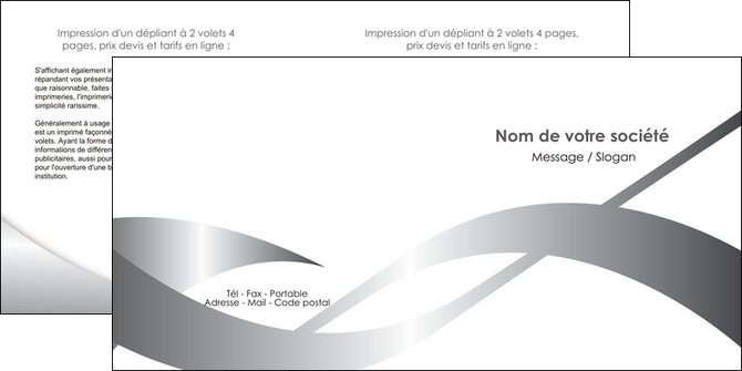 modele depliant 2 volets  4 pages  texture contexture structure MIDBE52208