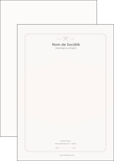 modele en ligne tete de lettre bar et cafe et pub restaurant restauration restaurateur MIDLU52674