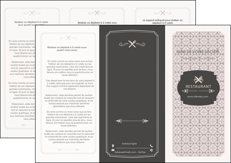 modele depliant 3 volets  6 pages  bar et cafe et pub restaurant restauration restaurateur MIDLU52680