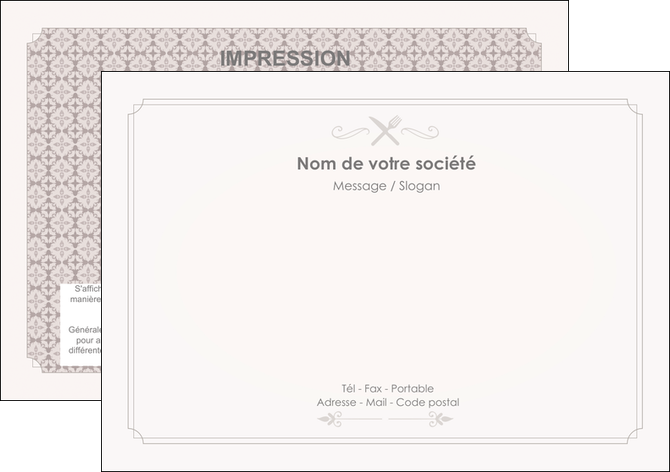 personnaliser modele de flyers bar et cafe et pub restaurant restauration restaurateur MIDLU52682