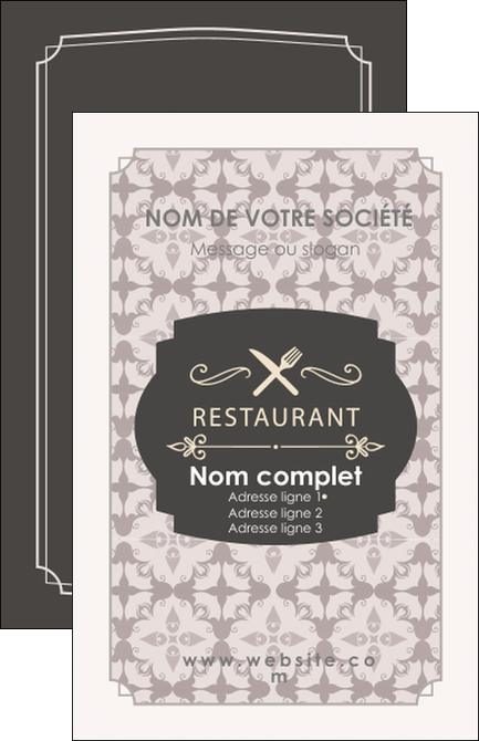 cree carte de visite bar et cafe et pub restaurant restauration restaurateur MIDLU52696