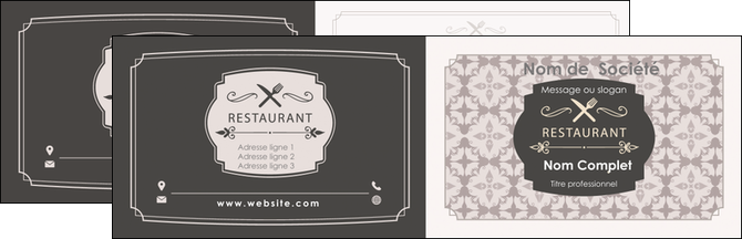 imprimerie carte de visite bar et cafe et pub restaurant restauration restaurateur MIDLU52698