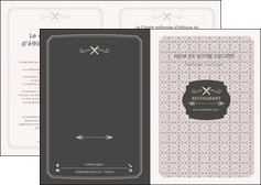 modele en ligne depliant 2 volets  4 pages  bar et cafe et pub restaurant restauration restaurateur MIDLU52700