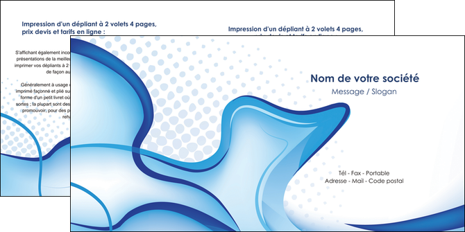 exemple depliant 2 volets  4 pages  texture contexture structure MFLUOO52832