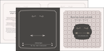 cree depliant 2 volets  4 pages  texture contexture fond MIFCH52988