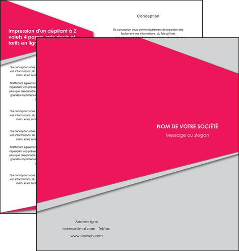 faire depliant 2 volets  4 pages  texture contexture structure MLGI53420