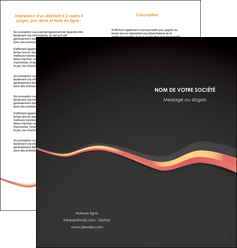 impression depliant 2 volets  4 pages  texture contexture structure MLIG53798