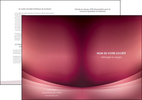 faire depliant 2 volets  4 pages  texture contexture structure MIDBE54700