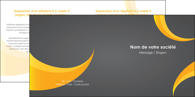 exemple depliant 2 volets  4 pages  texture contexture structure MLIP54864