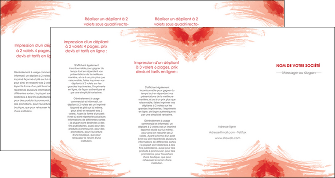 faire depliant 4 volets  8 pages  texture contexture structure MID55060